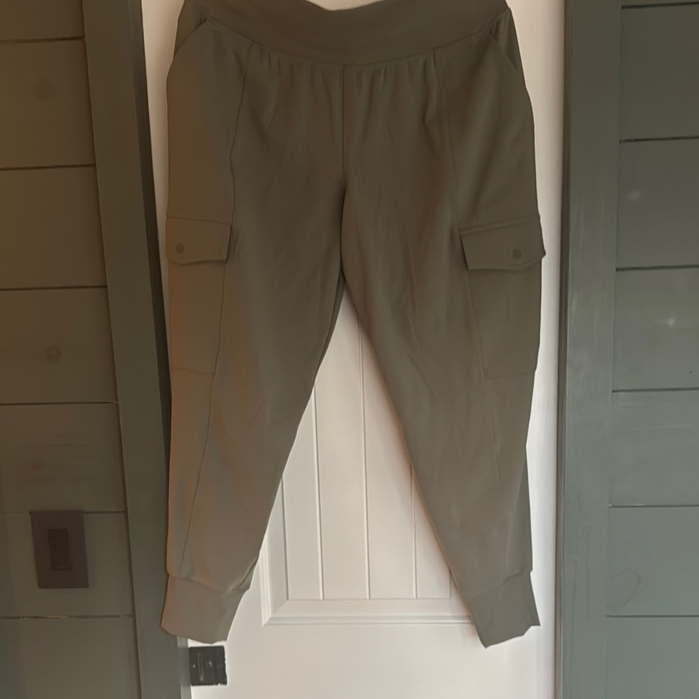 NWT athleta Olive Green Cargo Joggers